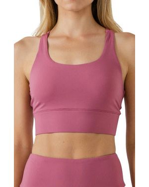 Grey Lab Sports Bra - Purple