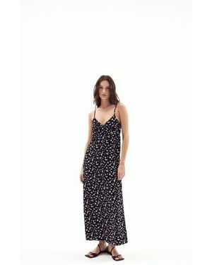 DELUC Rondella Floral Print Sleeveless Maxi Dress - Blue