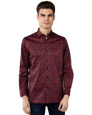 Luchiano Visconti Paisley Shirt - Red