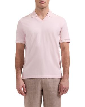 Bugatchi Pima Cotton Johnny Collar Polo - Multicolor