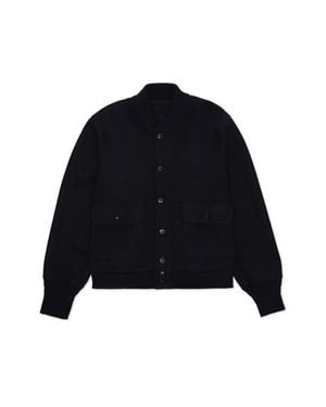 Fortela Cruiser Wool Bomber Jacket - Blue