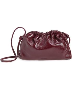 Mansur Gavriel Mini Cloud Leather Clutch - Purple