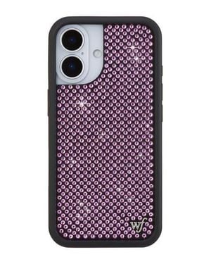 Wildflower Cases Rhinestone/17E/Air/17 Pro/17 Pro Max Case - Purple