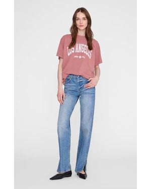 Anine Bing Cade Los Angeles College Tee - Blue