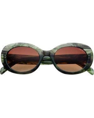 Freyrs Eyewear Aria Oval Sunglasses - Brown