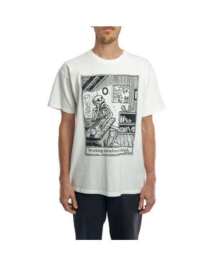 Vardagen Work To Death Home Edition Heavyweight Tee - Gray