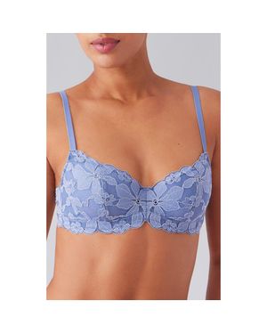 B.tempt'd Feeling Famous Underwire Balconette Bra - Blue