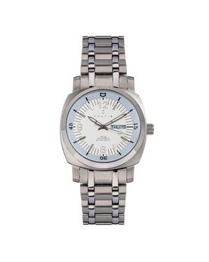 Nautis Stealth Bracelet Watch W/Day/Date - Metallic