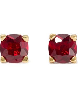 Kate Spade Square Cubic Zirconia Stud Earrings - Red