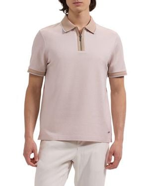 Bugatchi Quarter Zip Polo - Multicolor