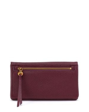 Hobo International Lumen Leather Bifold Wallet - Purple