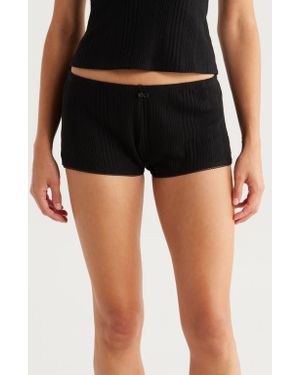 Andine Antonela Palermo Rib Shorts - Black
