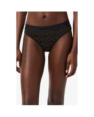 Lacoste Lace Bikini Briefs - Brown