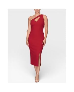 Rachel Roy Lara One-Shoulder Midi Dress - Red