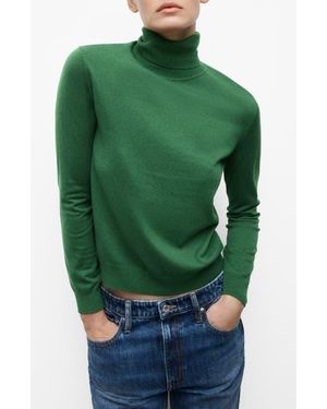 Mango Turtle Knit Sweater - Green