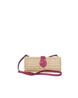 Sarah Stewart The Melanie Leather Clutch - Pink