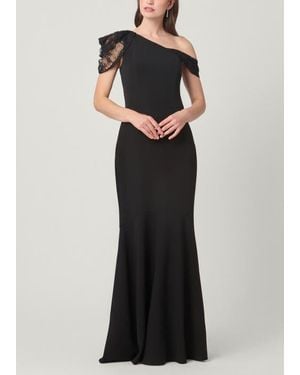 Shoshanna Midnight Tayla Stretch Crepe Dress - Black
