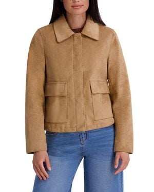 Kenneth Cole Faux Suede Jacket - Blue