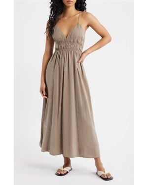 DELUC Leros Strappy Maxi Dress - Brown