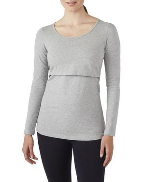 Modern Eternity Maternity Maternity/Nursing Tee - Gray