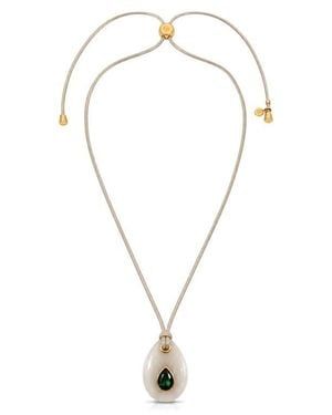 Ettika Teardrop Cord Pendant Necklace - Natural
