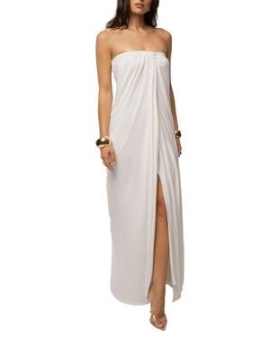 JLUXLABEL Heatwave Strapless Maxi Dress - White