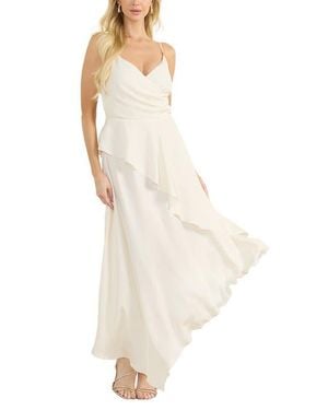 Marciano Giselle Asymmetric Maxi Dress - White