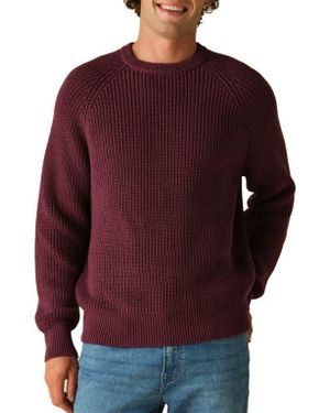 Fair Harbor Neptune Organic Cotton Blend Sweater - Red