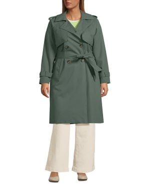 Lands' End Squall Waterproof Modern Trench Coat - Green