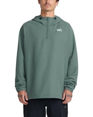 RVCA Canyon Water Repellent Quarter Zip Hoodie - Green
