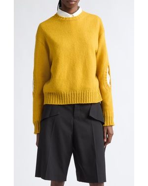 Undercover Cutout Wool Sweater - Yellow