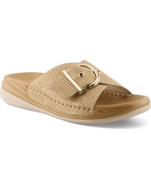 Flexus by Spring Step Brewer Slide Sandal - Metallic