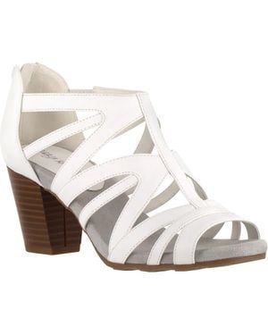 Easy Street Amaze Caged Heeled Sandal - White
