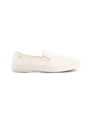 Rivieras Classic Terry Cloth Slip-On Loafer - White