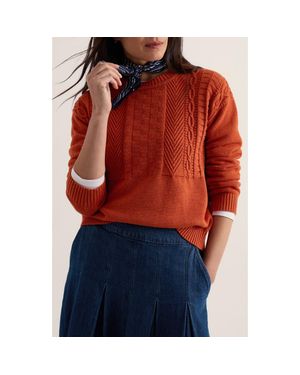 Seasalt Cornwall Applewood Organic Cotton Sweater - Red