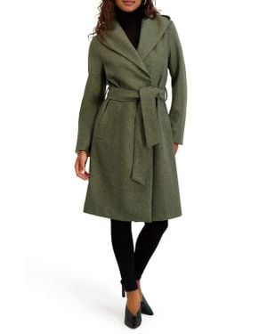 Kensie Hooded Coat - Green