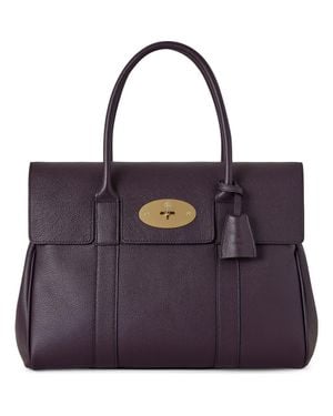 Mulberry Bayswater Grained Leather Satchel - Purple