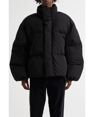 Acne Studios Sprayed Print Down Puffer Jacket - Black
