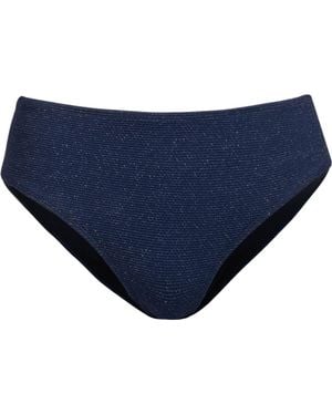 Change of Scenery Classic Midrise Bikini Bottom With Full Coverage - Blue