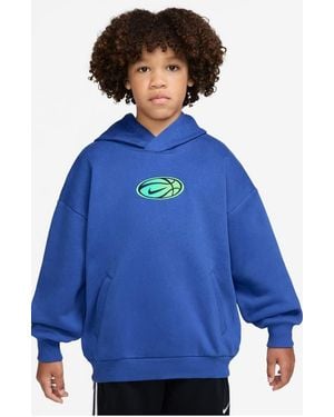 Nike Kids' Dri-Fit Graphic Hoodie - Blue