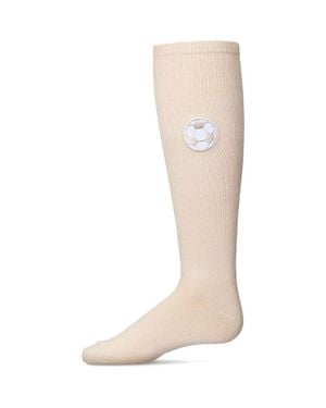 Memoi Soccer Lover Knee High Socks - Natural