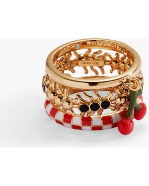 ALEX AND ANI Picnic Ring Stack - Metallic