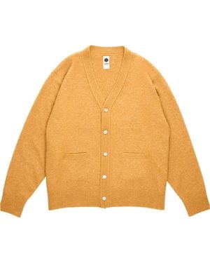 vowels Alpaca Blend Cardigan - Yellow
