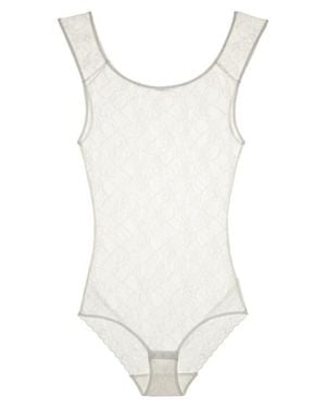 Natori Bliss Allure Lace Bodysuit - White
