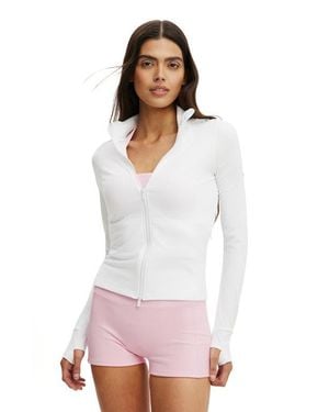 Cotton On Active Ultra Soft Zip Through Jacket - White