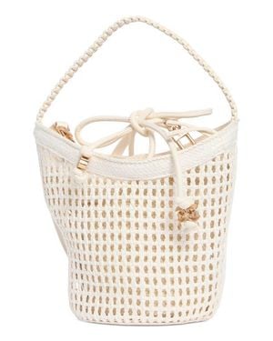 Sam Edelman Marcie Open Weave Small Bucket Crossbody Bag - Metallic
