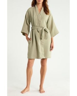 Nordstrom Everyday Waffle Robe - White
