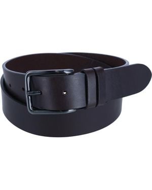 Ibex England Casual 35Mm Belt With Double Loop Keeper - Black