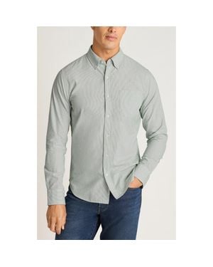 Bonobos Everyday Slim Fit Striped Cotton Seersucker Shirt - Gray