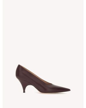 Gianvito Rossi Vitello Pointed Toe Pump - Brown
